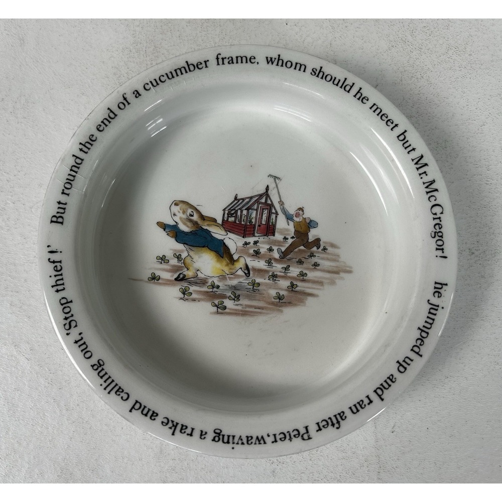 Wedgwood Of Etruria & Barlaston Beatrice Potter Peter Rabbit Bowl, England